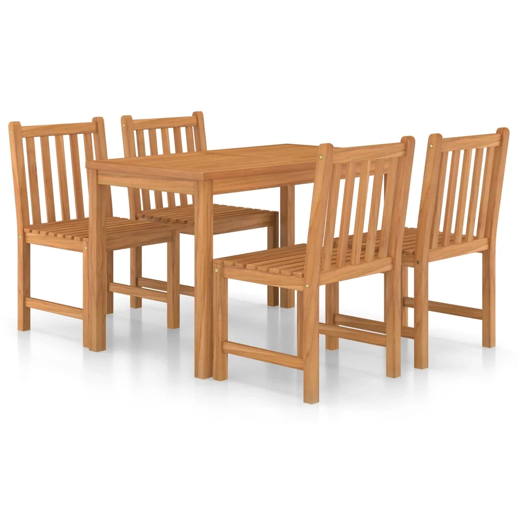 Set da pranzo da giardino 5 pz 120x70 cm in legno massello di teak 3059927