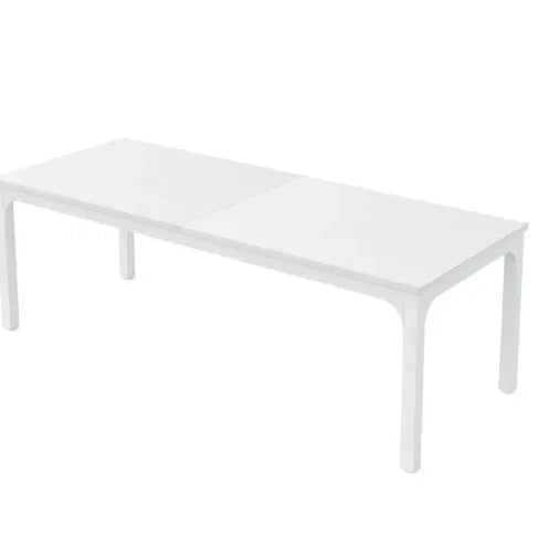 Tavolo da pranzo 200x70 cm bianco – 6 a 8 persone, stile industriale