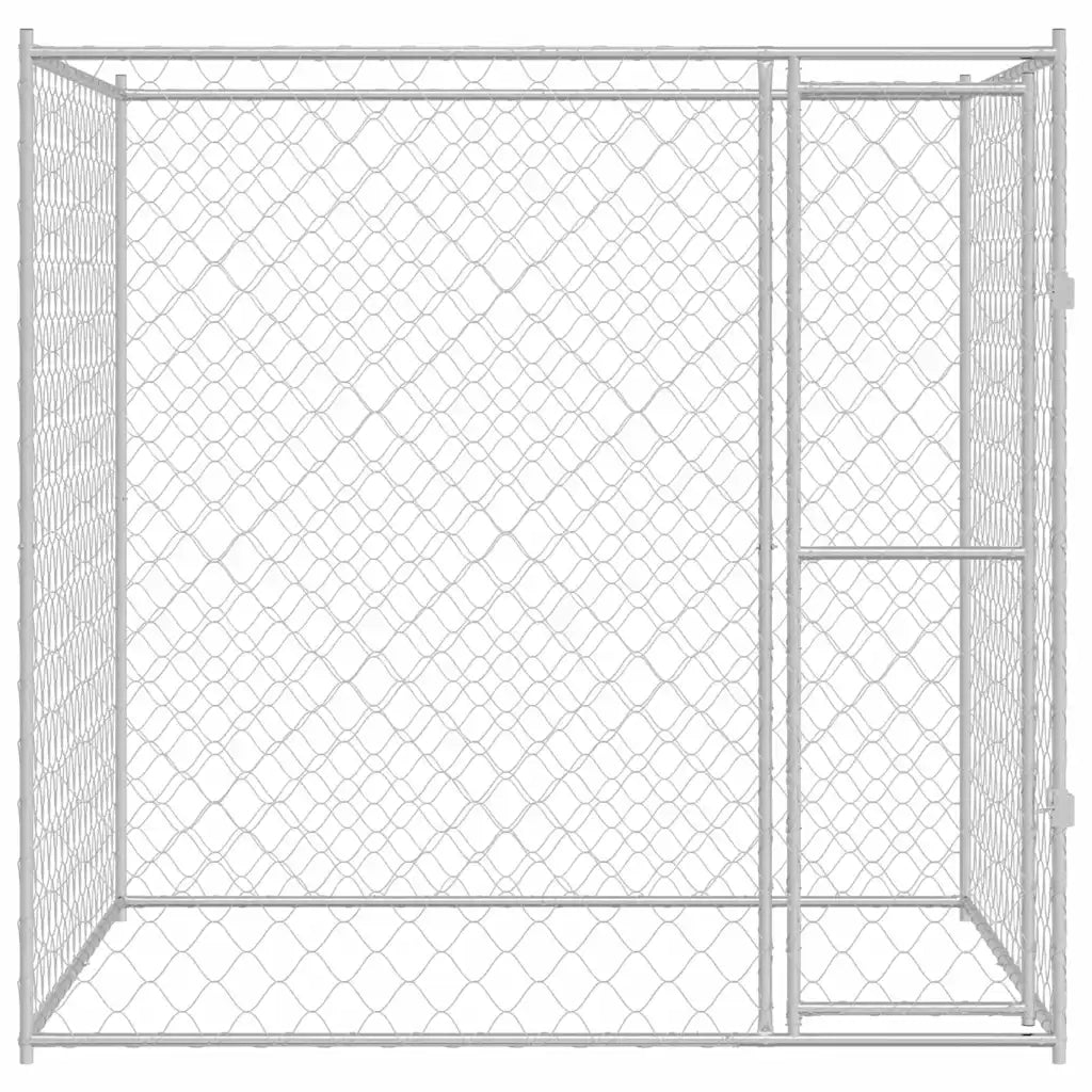 Gabbia per cani Argento 200 x 200 x 200 cm Acciaio zincato 42009134