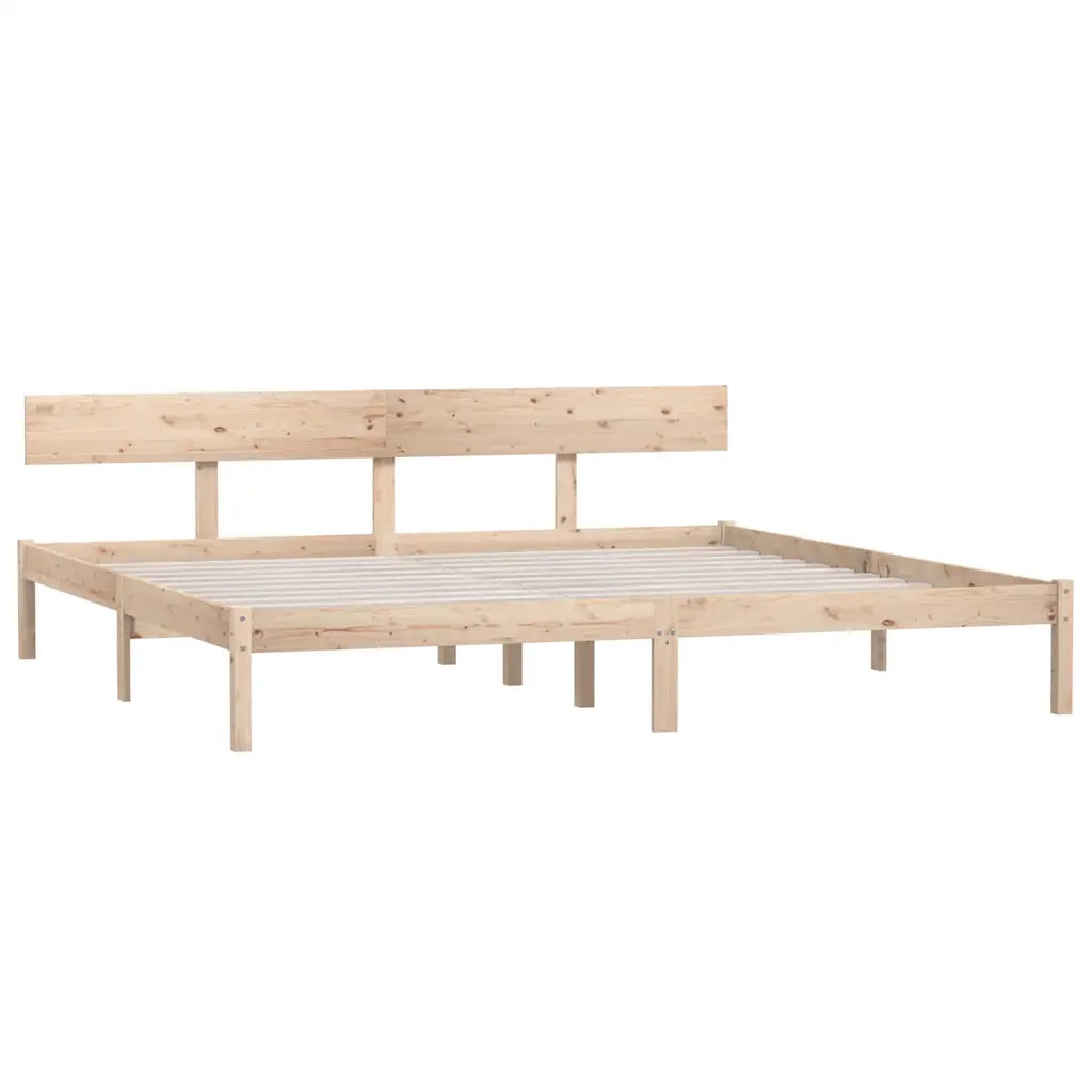 Giroletto senza Materasso in Legno Massello 200x200 cm 810167