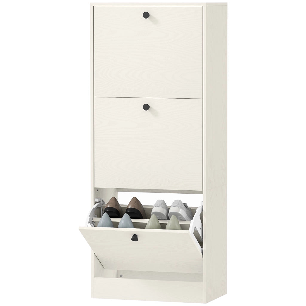 Armadio con Ante Battenti e Ripiani Regolabili ¨C Minimal ¨C 47x28x115 cm Bianco Veteado
