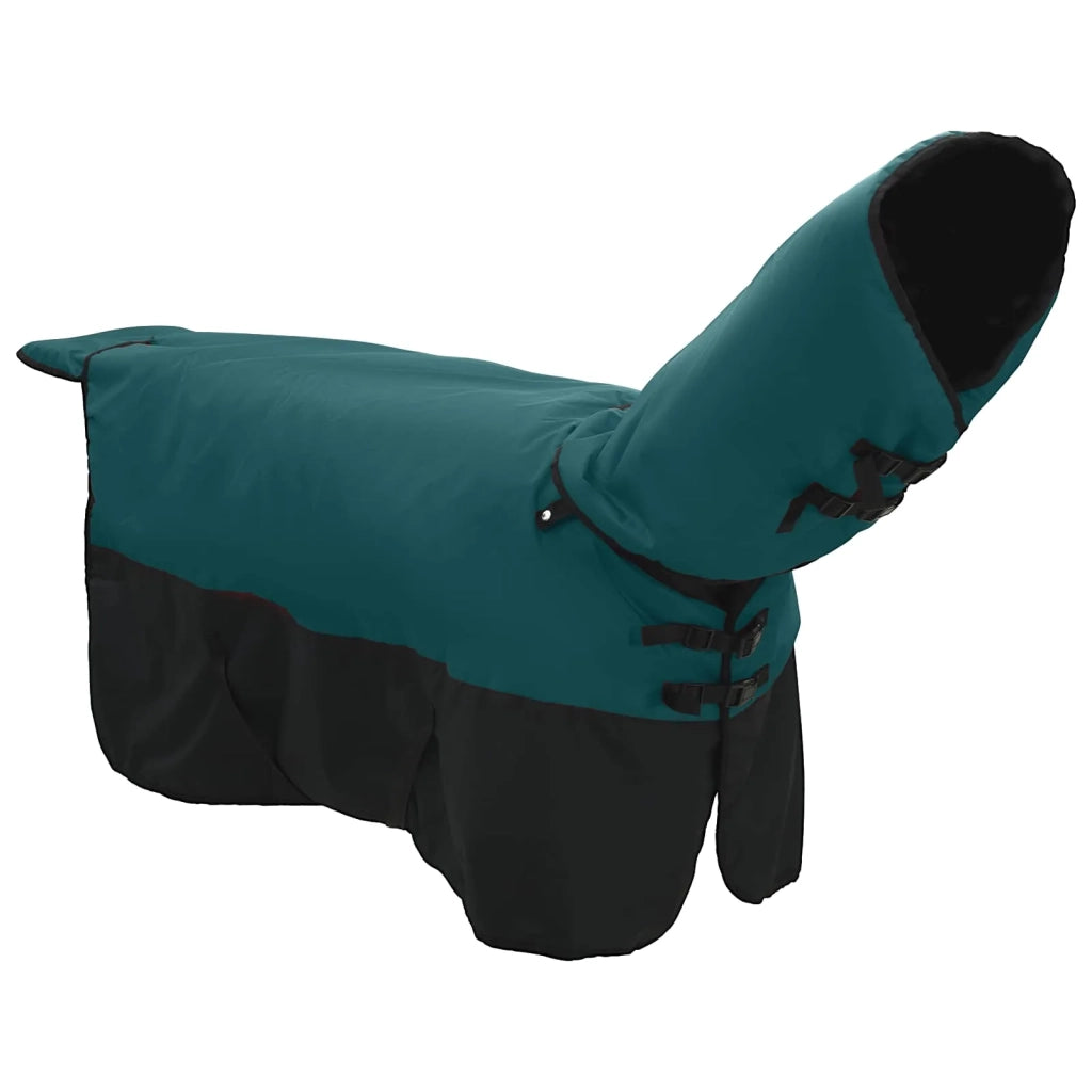 Coperta per Cavalli Verde Scuro e Nero 75 cm Poliestere 42013137