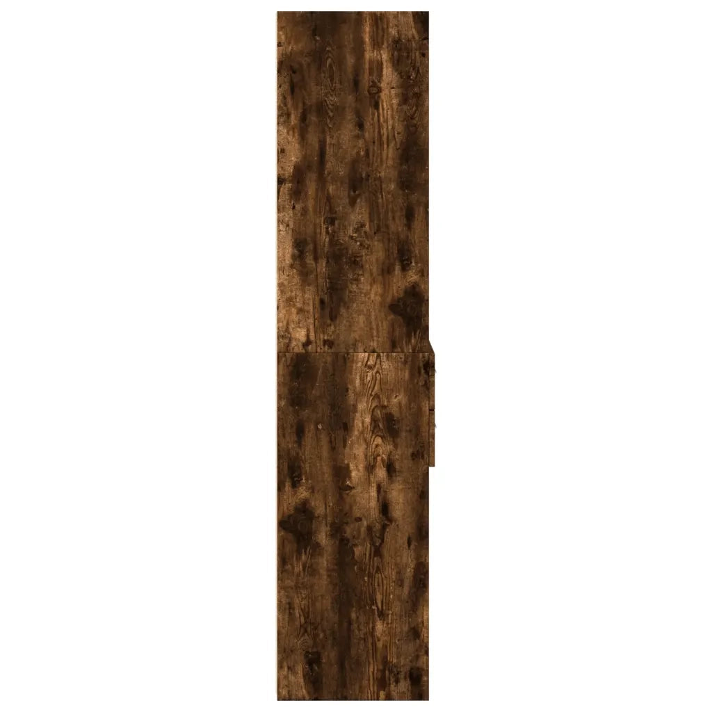 Credenza | Madia | Buffet da pranzo | Armadio da pranzo Rovere Fumo 50x42,5x185 cm in Legno Multistrato