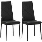 Sgabelli da pranzo con schienale alto ¨C Minimal ¨C nero