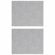 Gradini per Scale 2 pz | Tappetini per scale autoadesivi Argento 50 x 40 cm Alluminio