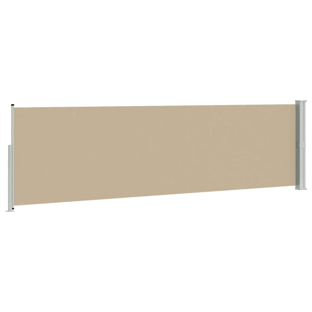 Tenda da Sole | Tenda laterale retrattile Beige 600 x 117 cm Poliestere