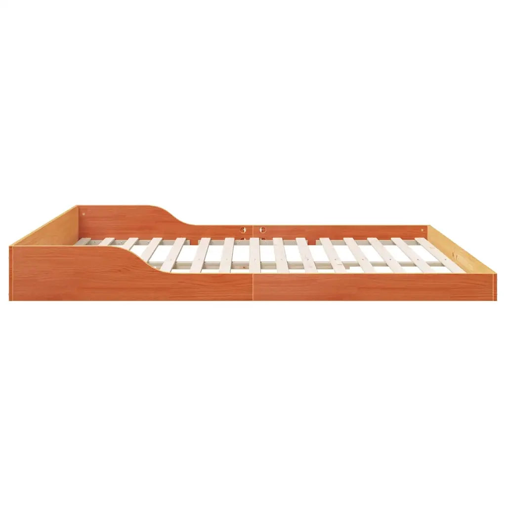 Struttura del letto Marrone cerato 200 x 220 cm Pino massello 873384