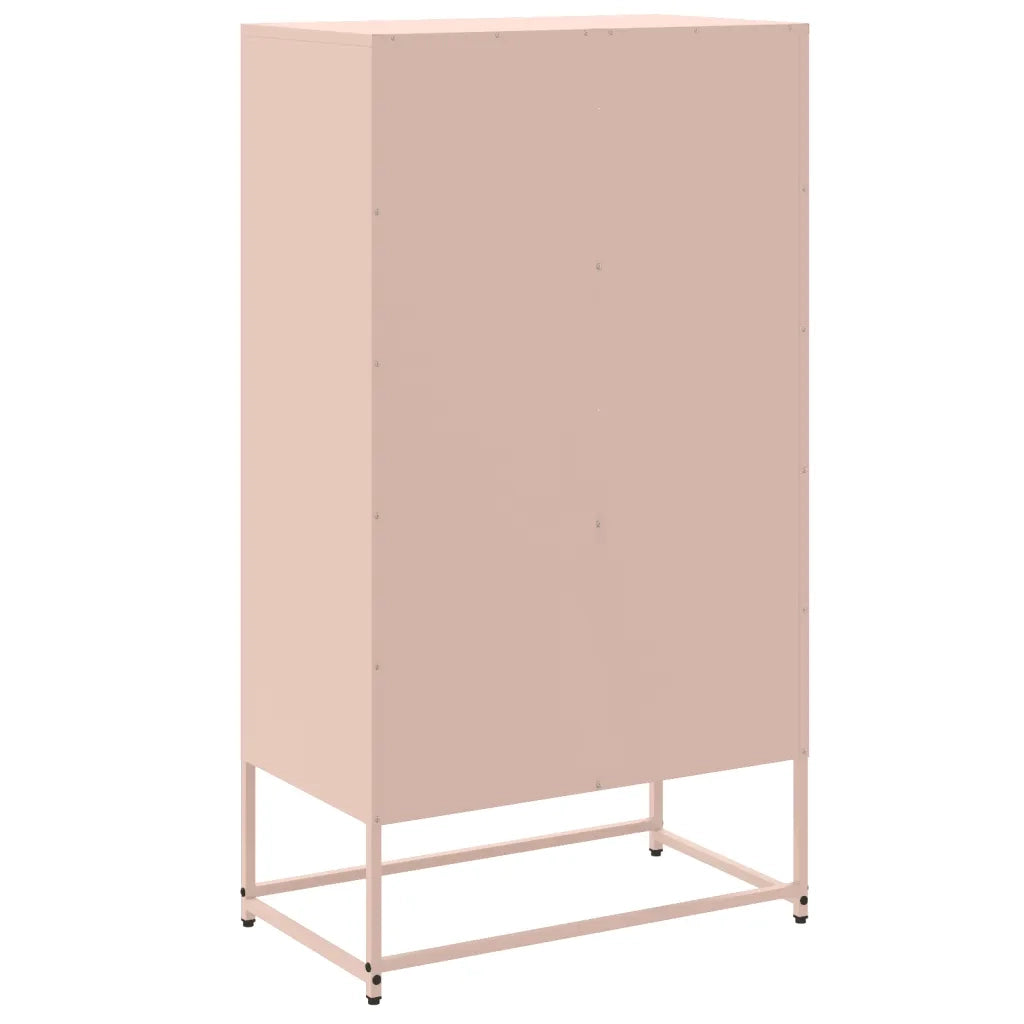 Credenza | Madia | Buffet da pranzo | Armadio da pranzo Rosa 68,5x38,5x123,5 in Acciaio