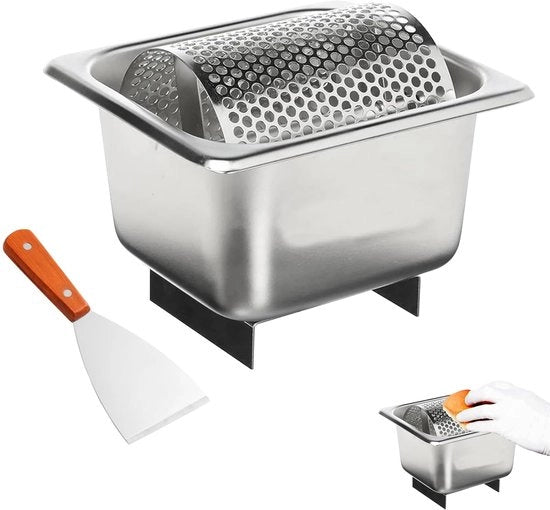 Rolle per Burro con Stampa Standard - Manico in Acciaio Inossidabile - Distribuzione Rotante - Facile da Pulire - Riciclabile - Ideale per Casa e Ristorante