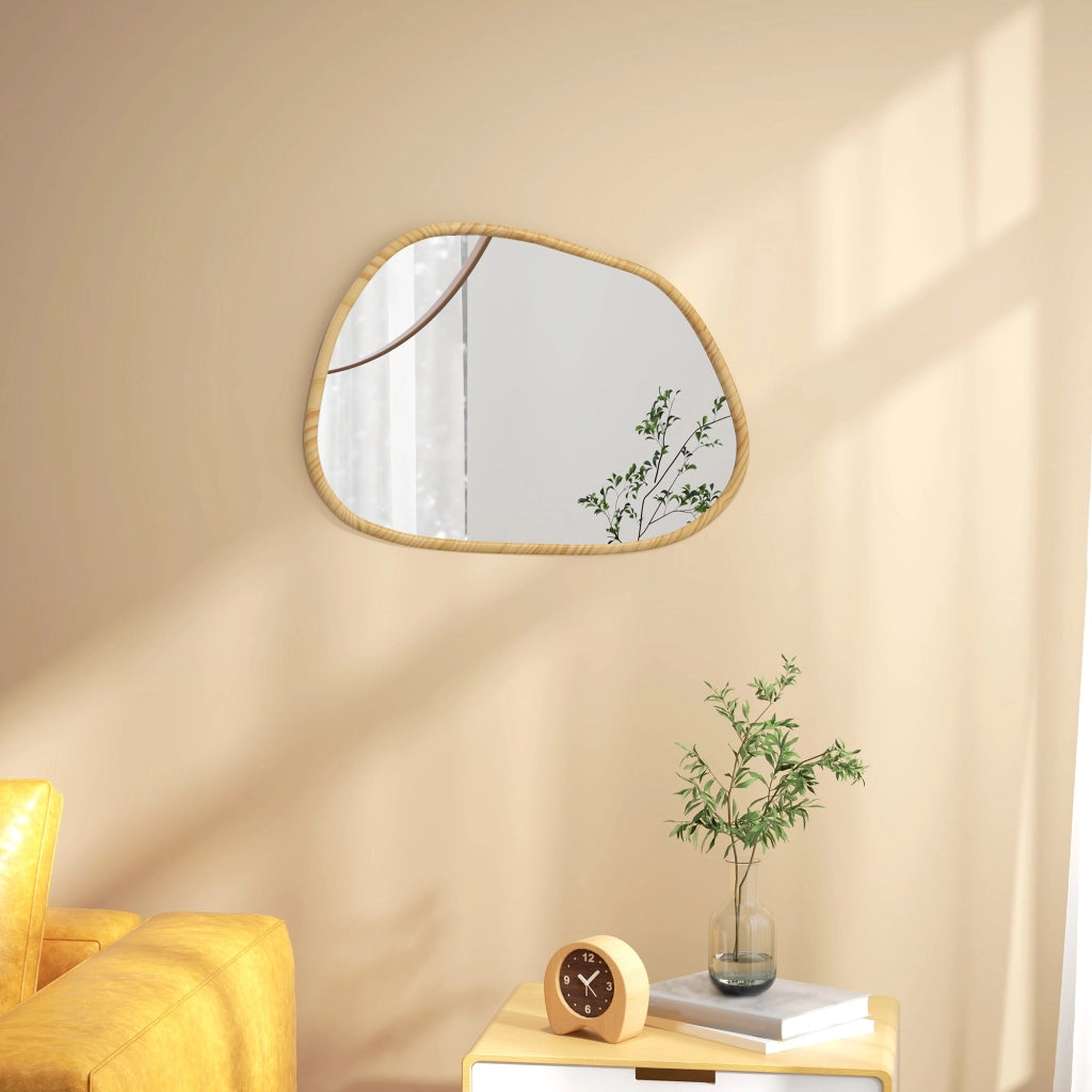 Specchio da parete in legno massello vintage ¨C Minimal ¨C 80x60 cm