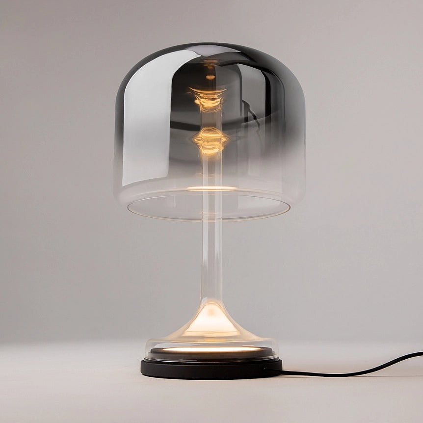 Maytoni Lampada da tavolo contemporanea Spirito 1 luce LED integrato nero metallo vetro