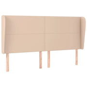Testiera | Testata ad Orecchio Cappuccino 183x23x118/128 cm in Similpelle