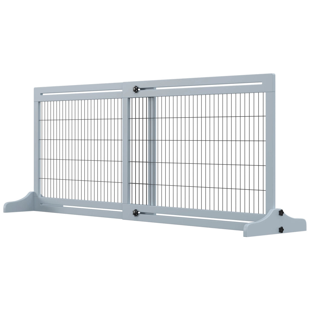 Cancello di sicurezza per cani e bambini ¨C Minimal ¨C Grigio blu e nero 180 cm