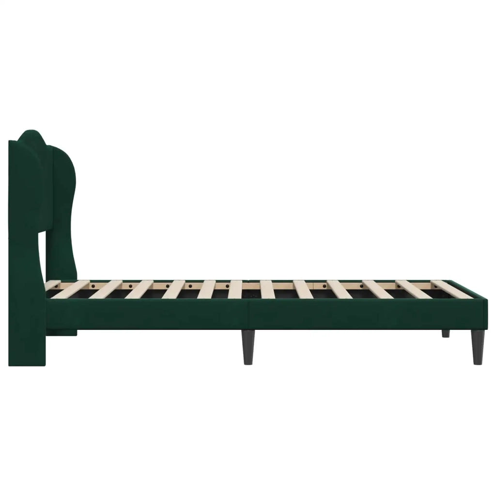 Struttura del letto Verde Scuro 100 x 200 cm Velluto 42027901