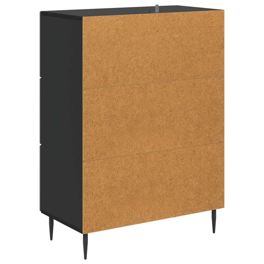 Mobile con Cassetti Nero 66 x 34,5 x 89,5 cm 894836