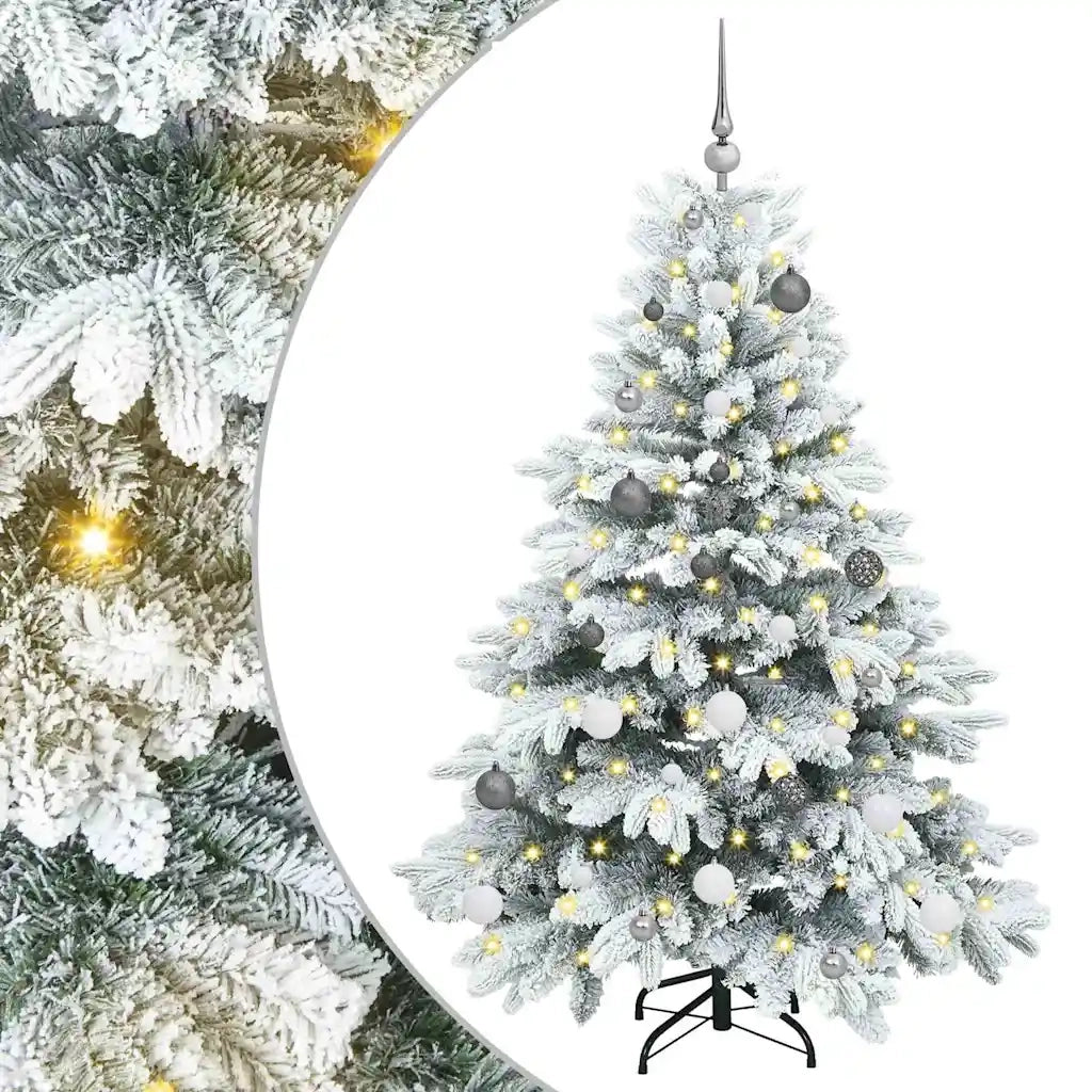 Albero di Natale artificiale con 150 LED Bianco 150 cm PE e PVC 3397600