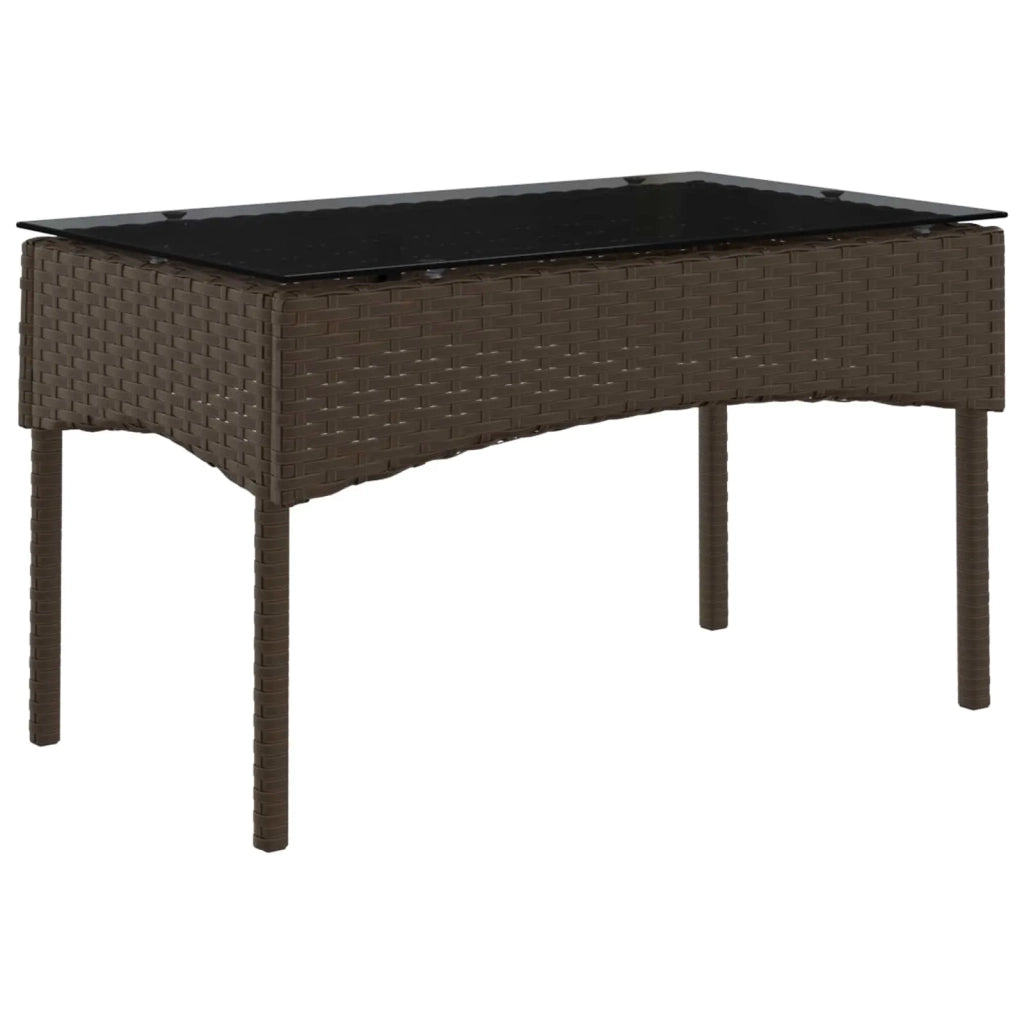 Set Divano da Giardino 2 pcs Marrone e Rosso polyrattan 4103809