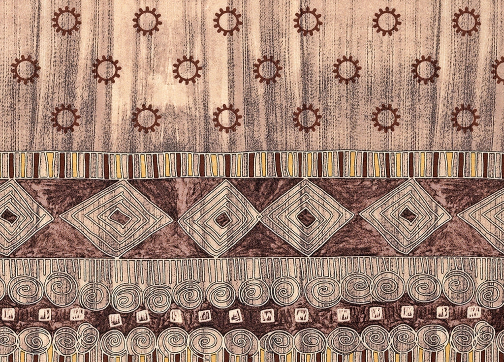 Copritutto Disegno Sequoia - 180x280 - Marrone