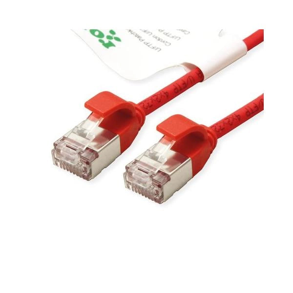 ROLINE GREEN U/FTP DATACENTER Patchcord CAT 6A/CLASS EA, LSOH/TPE, SLIM, ROSSO , 5M