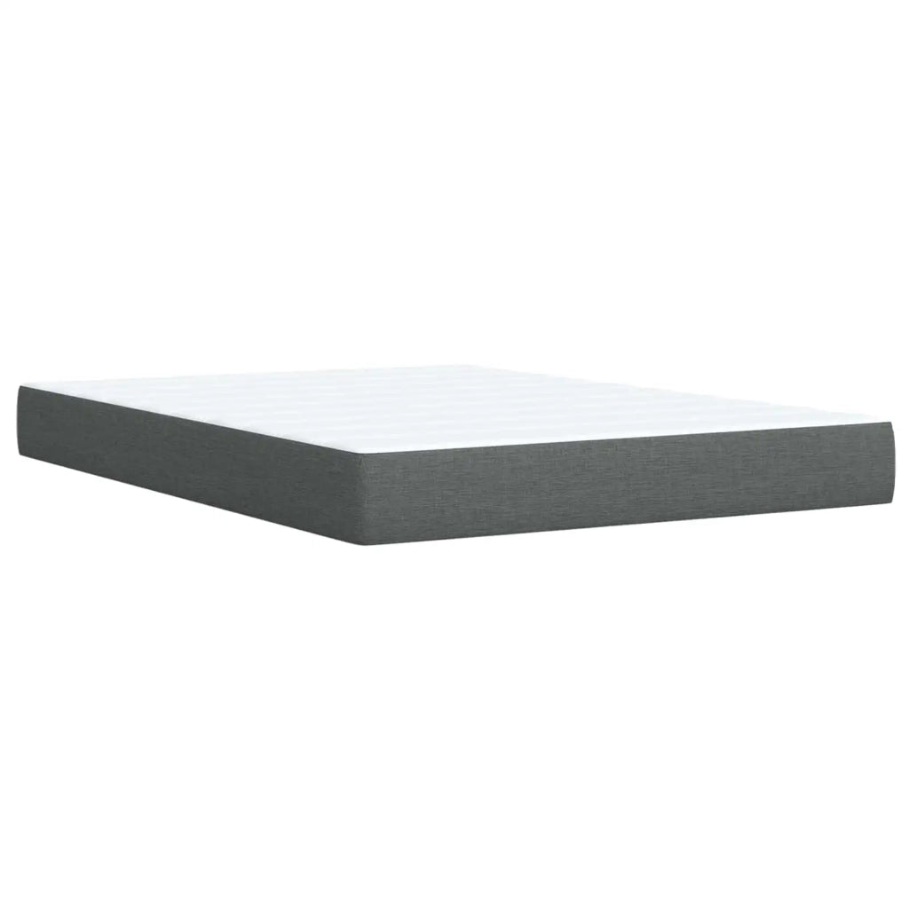 Letto box spring con materasso Grigio Scuro 140 x 200 cm 3454411