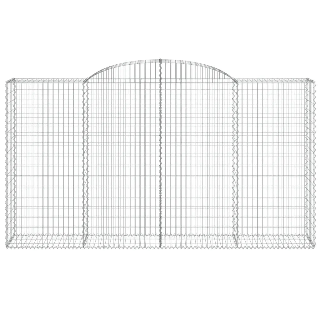 Cesto Gabbione ad Arco 300x50x160/180 cm Ferro Zincato 153518