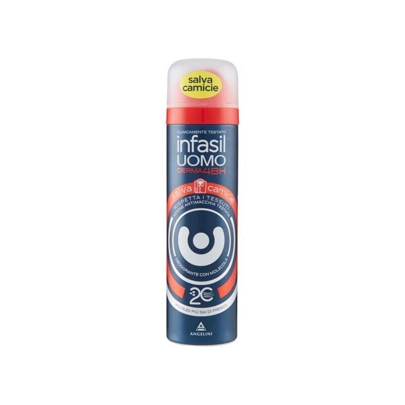 INFASIL DEODORANTE IN SPRAY DA 150ML PER UOMO SALVA CAMICIA