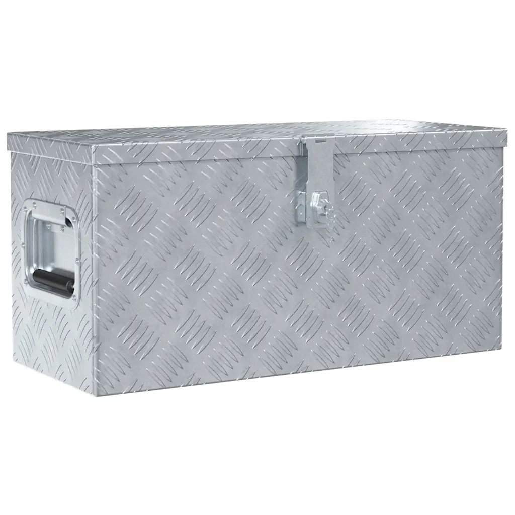 Cassetta in Alluminio 61,5x26,5x30 cm Argento 142936
