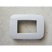 Trade Shop - Placca Placchetta Placchette Compatibili Per Serie Axolute Bticino Colorate Fori - Bianco Opaco -3 Fori     -