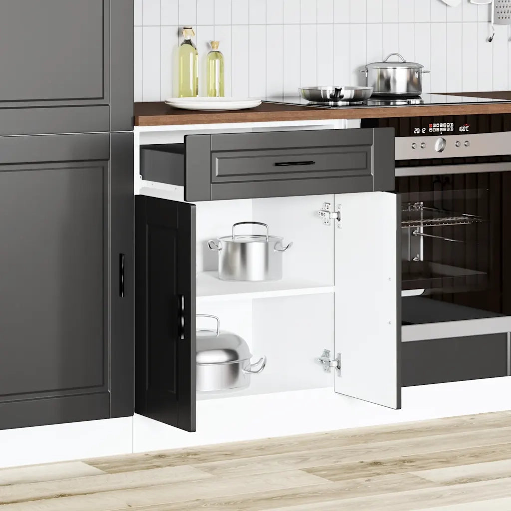 Pensile da cucina | Base da Cucina Porto Nero in Legno Multistrato