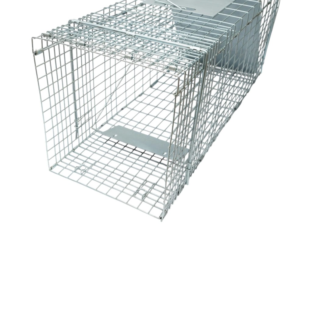Trappola per piccoli animali, a gabbia metallica pieghevole, 78x30x32 cm