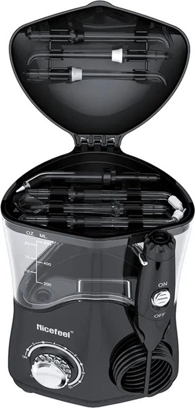 Flosappare di precisione professionale - Incl. 7 accessori - Nero