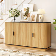 Credenza 4 Ante con Ripiani ¨C MINIMAL ¨C Legno, Multiuso, Stoccaggio