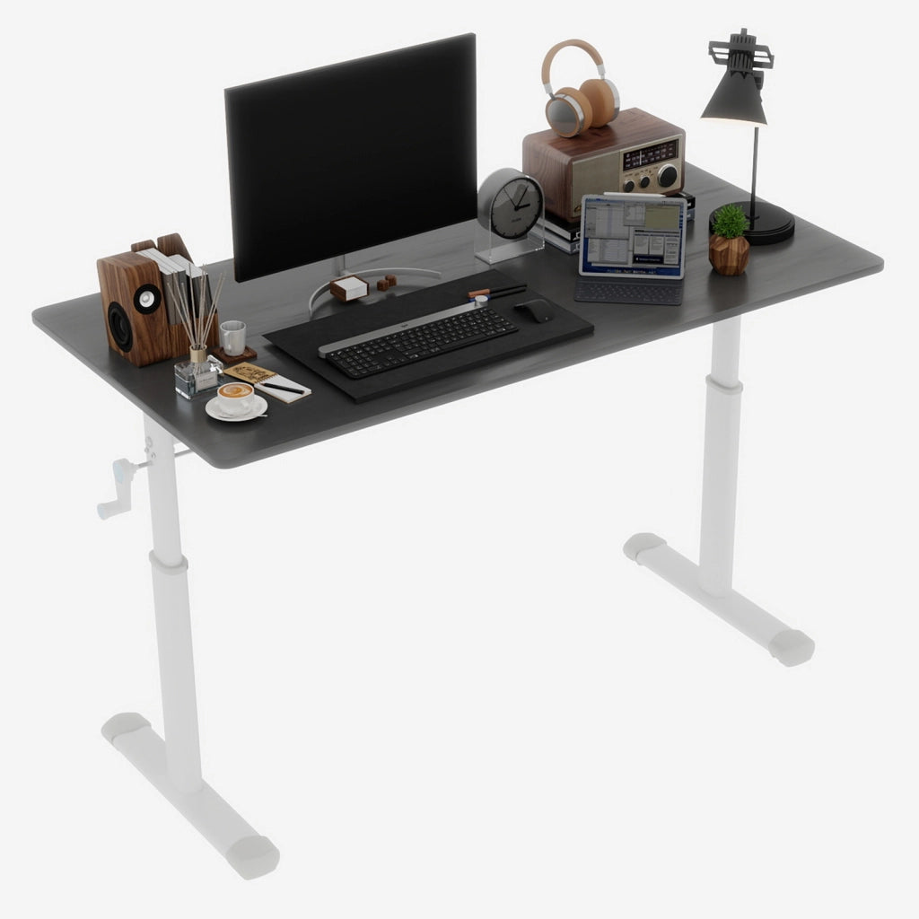 Scrivania studio regolabile per bambini e adulti ¨C regolabile in altezza, scrivania multifunzionale per casa/ufficio, design compatto