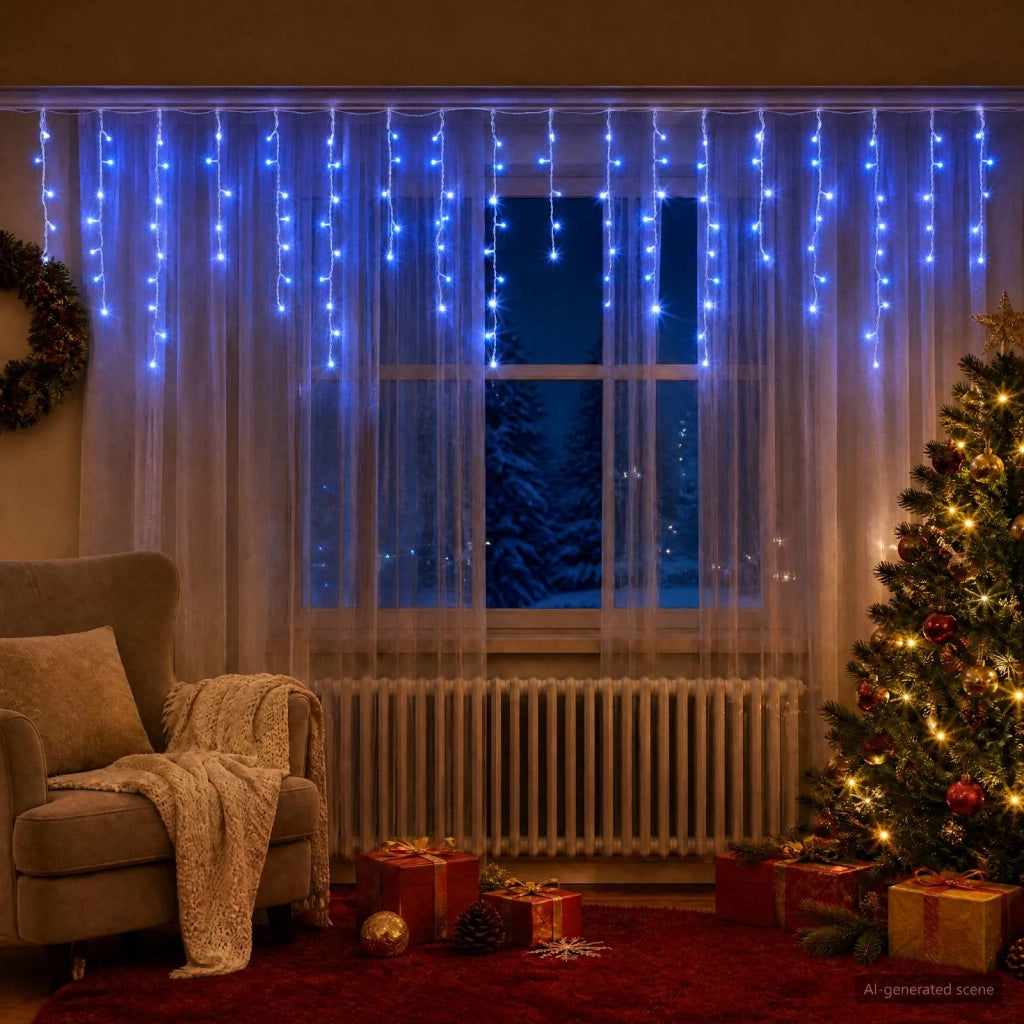 Tende di luci 798 LED Blu 2000 x 72 cm 42053486