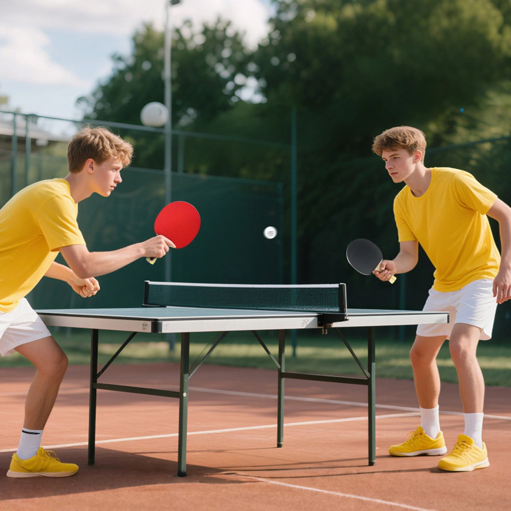 Set da ping pong 4 racchette 8 palline 1 borsa ¨C Minimal ¨C per amatori e principianti