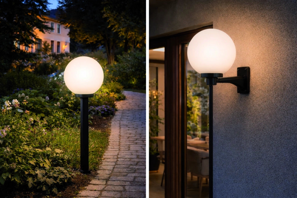 LAMPADA DIFFUSORE GLOBO Ø cm. 30 con base col. Opale 2.00 pz