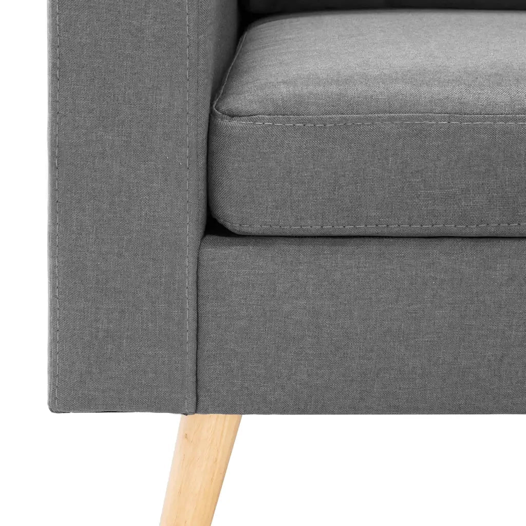 Poltrona | Sedia Relax Grigio Chiaro in Tessuto