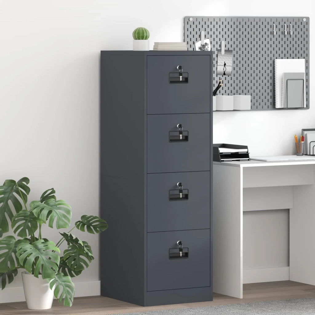 Armadio per File con cassetto 2 pz Antracite 44 x 50 x 139 cm CFW9119798