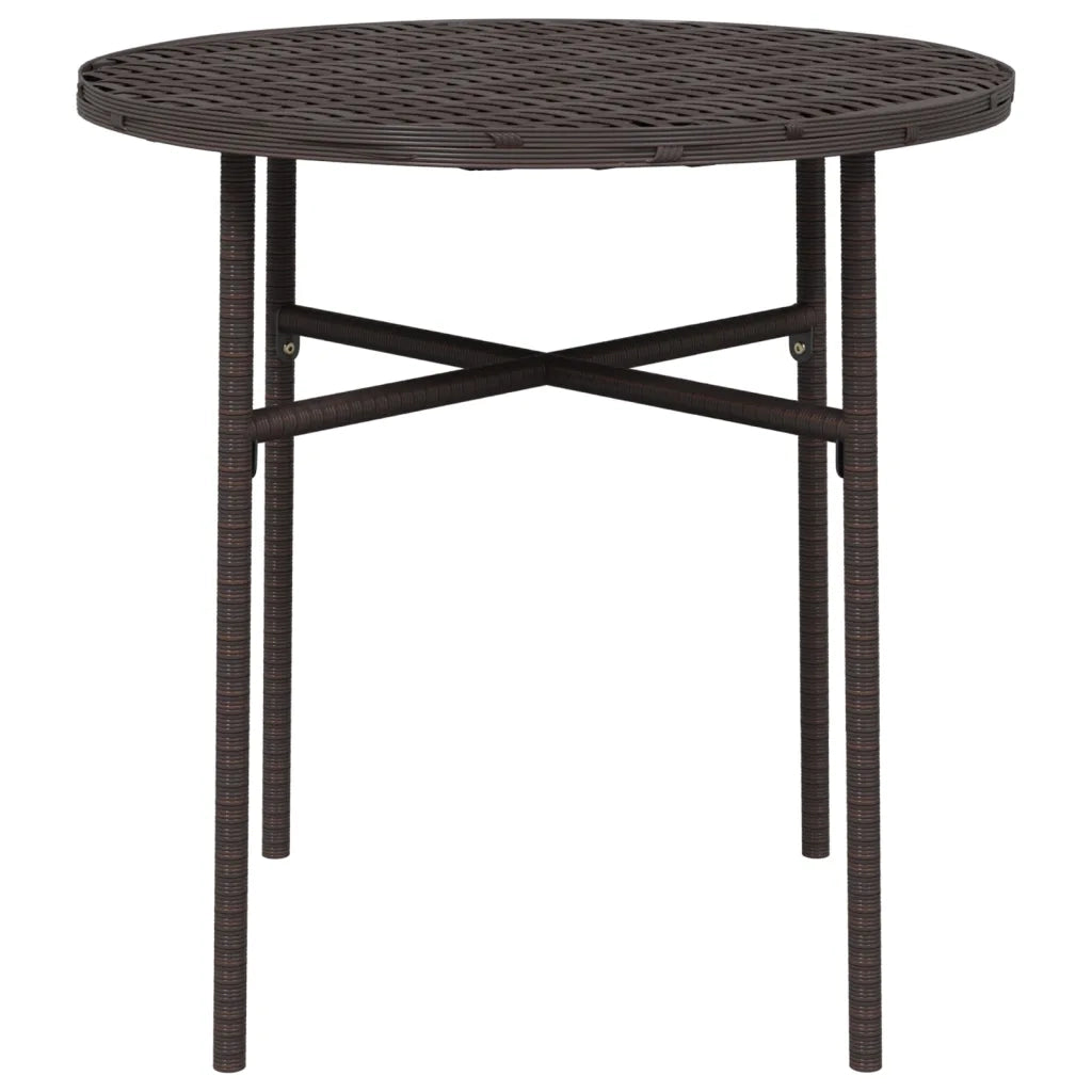 Tavolino da Giardino | Tavolino da T¨¨ Marrone 45 cm in Polyrattan