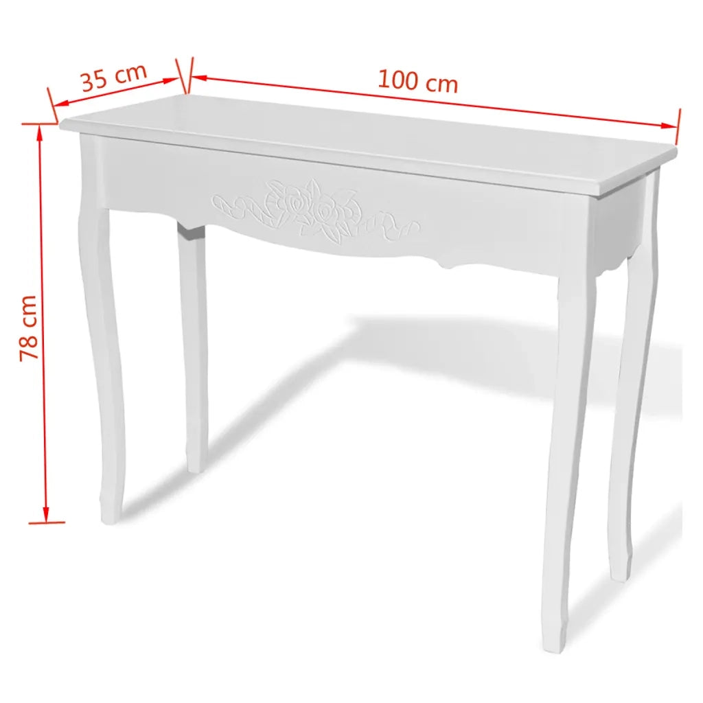 Tavolo Consolle | Tavolo d'Ingresso da Trucco Bianco