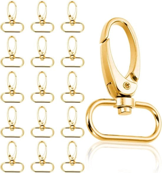 Set di chiavi con chiusure girevoli - 30 pezzi - Oro