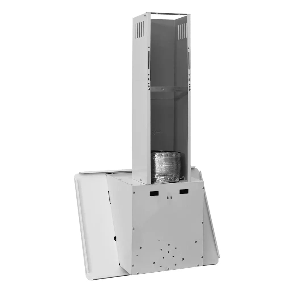 Cappa a Parete 60 cm in Acciaio Inox e Vetro Temperato Bianco CFW6215215