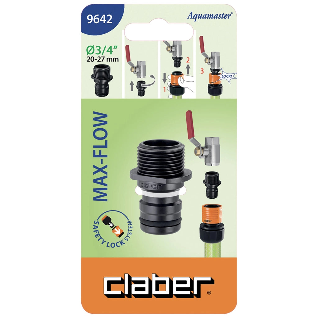 ADATTATORE 'MAX FLOW' Art. 9642 - 3/4 M  - CLABER