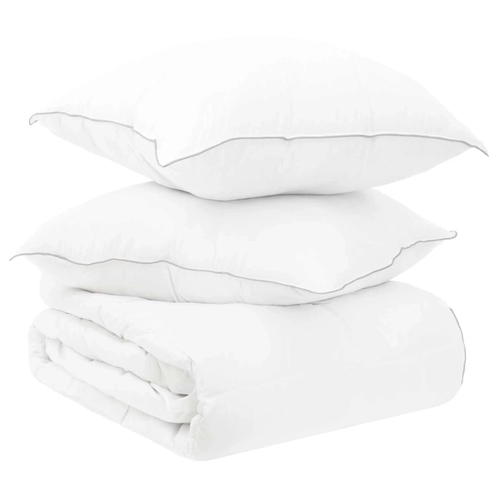 Set di Piumoni Bianco 260 x 220 cm Poliestere, Bamboo 3432768