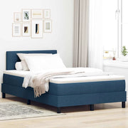 Letto a molle con materasso con led Blu 120 x 200 cm Tessuto