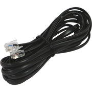PROLUNGA TELEFONICA 3MT CAVO A 4 CONDUTTORI - 2 PLUG 6/4 C - COLORE NERO