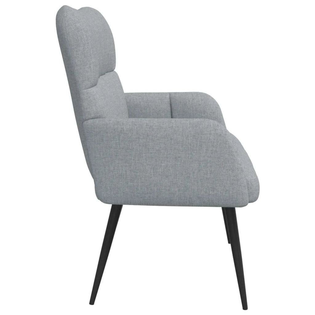 Sofa a Due Posti Grigio chiaro 115 x 61 x 87 cm Tessuto 42028929
