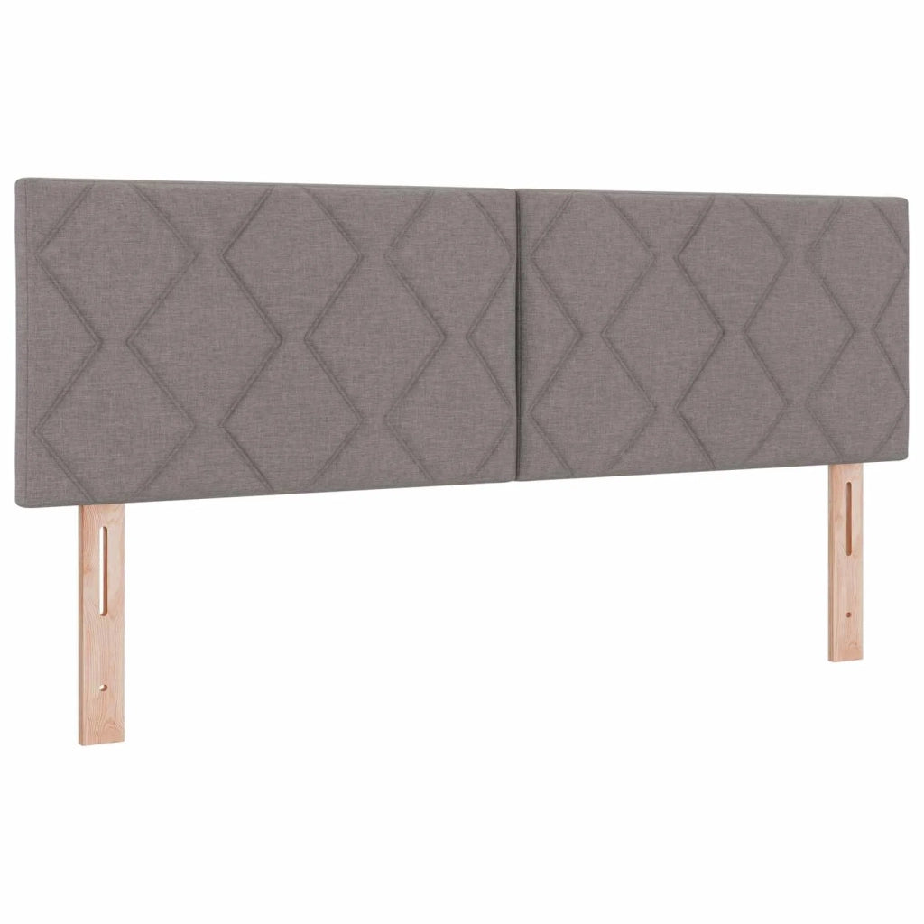 Letto ottomano con materasso Tortora 160 x 200 cm Tessuto 3456424