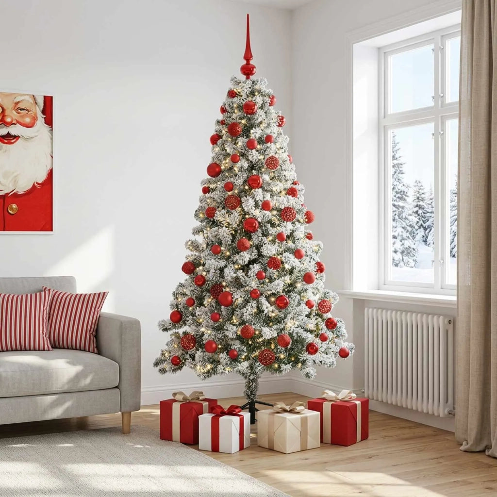Albero di Natale Artificiale con Palline 240 cm 300 LED 3460809