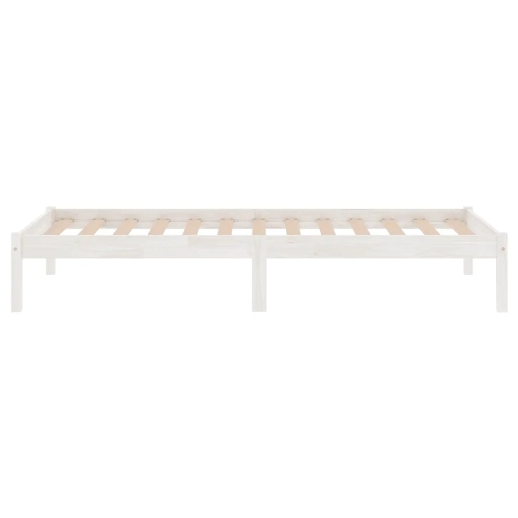 Giroletto-Struttura Letto Bianco in Legno Massello 75x190 cm Small Single 582282